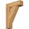 Ekena Millwork Traditional Block Rough Sawn Bracket, Western Red Cedar, 6"W x 24"D x 32"H BKT06X24X32TRA05RWR - alternate 1